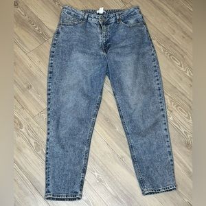 90’s STRAIGHT HIGH JEANS DENIM US12 BUTTON FLY STRAIGHT LEG HIGH WAISTED SZ 12